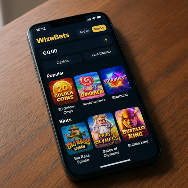 WizeBets - Mobile Platform Screenshot - Responsive Gaming
